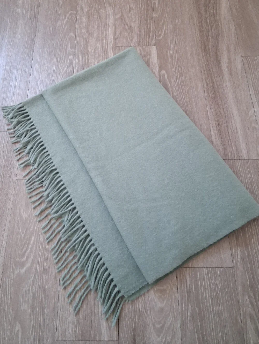 Alicia Adams Alpaca Throw In Sage Green